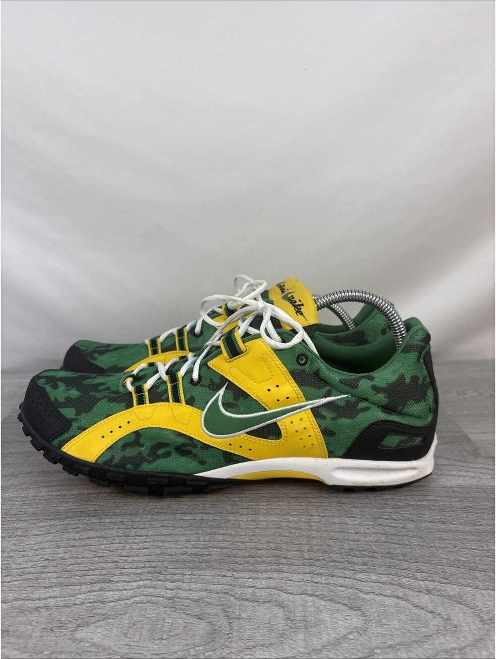 Nike Bowerman Track Shoes Green Yellow Size 12